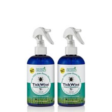3 Moms Organics 8oz 2-pack mosquito and tick repellent spray bottles with lemon vanilla scent, transparent plastic with