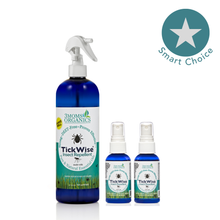 3 Moms Organics 16oz + 2/2oz natural lemon vanilla mosquito and tick repellent spray in clear plastic bottle with spray
